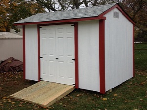 Cape May shed - 8x10 doors center